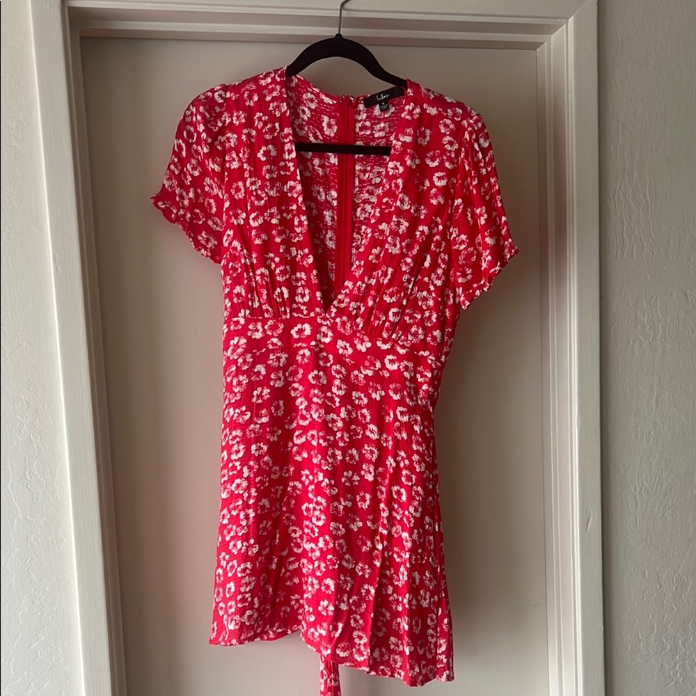 Lulu's Scarlet Floral Dress